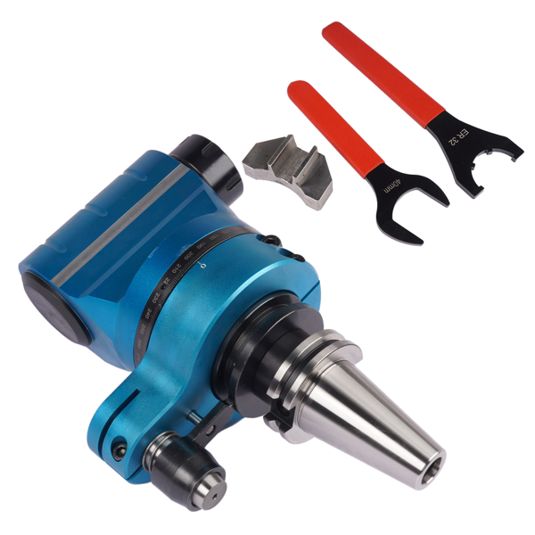 角度头 1:1 Gear Ratio CAT40 ER32 90°Fixed Angle Head Collet Chuck 3500RPM AH-CAT40–ER32-8