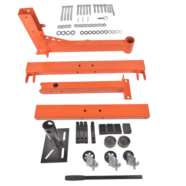 发动机维修架 1500LBS H-shaped Engine Stand Folding Motor Hoist Dolly 360° Mounting Head-2