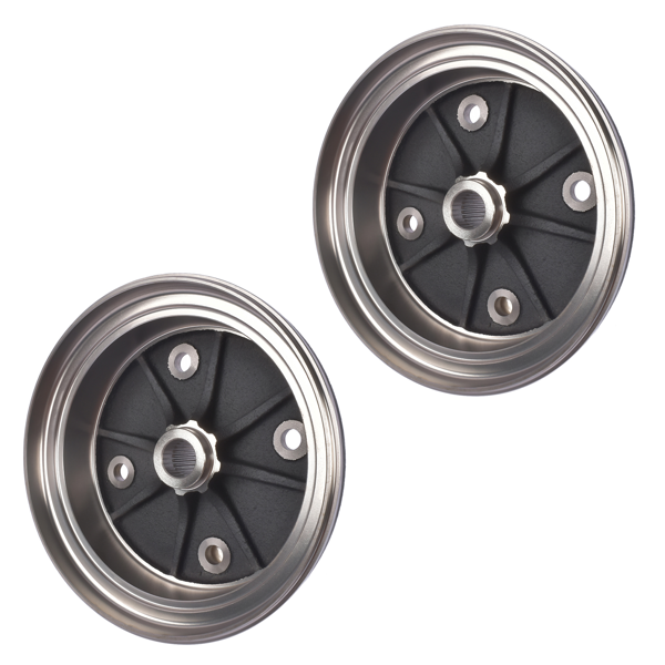 后制动鼓 2x Rear Brake Drum Fits For Kawasaki Mule 2510 3000 3010 3020 4000 4010 KAF620 Diesel 410380035 410391336-6