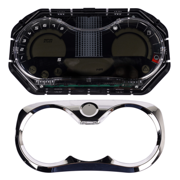 仪表总成 LCD Speedometer Gauge Cluster with Chrome Bezel Fits for Sea-Doo GTI Rental SE
