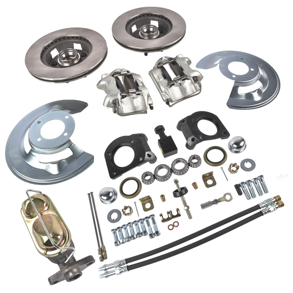 刹车盘套装 11" Brake Disc Set 4‑Piston Replacement for 1963-1969 Ford Falcon Fairlane V8 Front Caliper-6