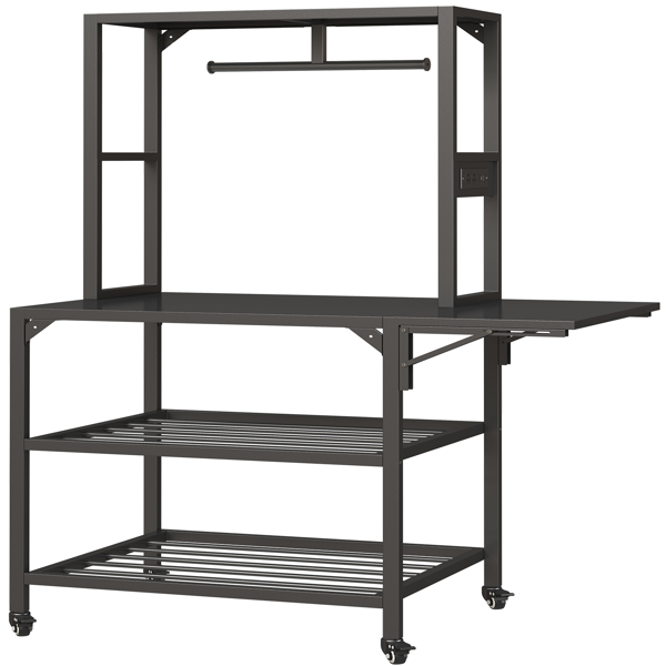 3D Printer Stand, Heavy Duty 3D Printer Table Stand with Filament Storage Rack, T-Shaped Spools Holder Rack with Wheels,3D Printer Workbench for 3D Printing Studio, Home Office Workshop-2