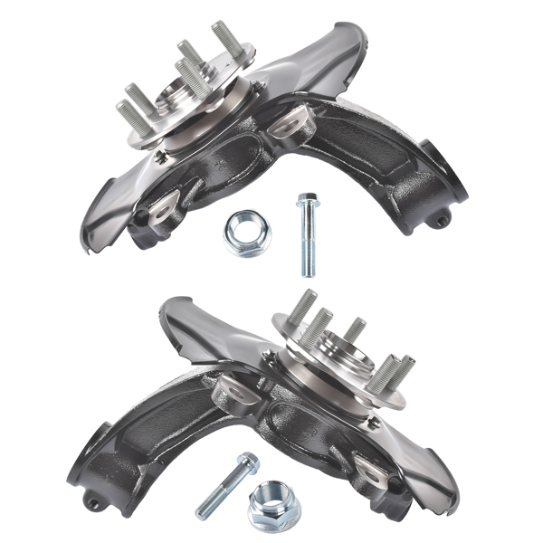 转向节总成 2pcs Front Steering Knuckles Wheel Bearing Hubs Set Fits for 2016-2022 Honda Pilot Left + Right-7