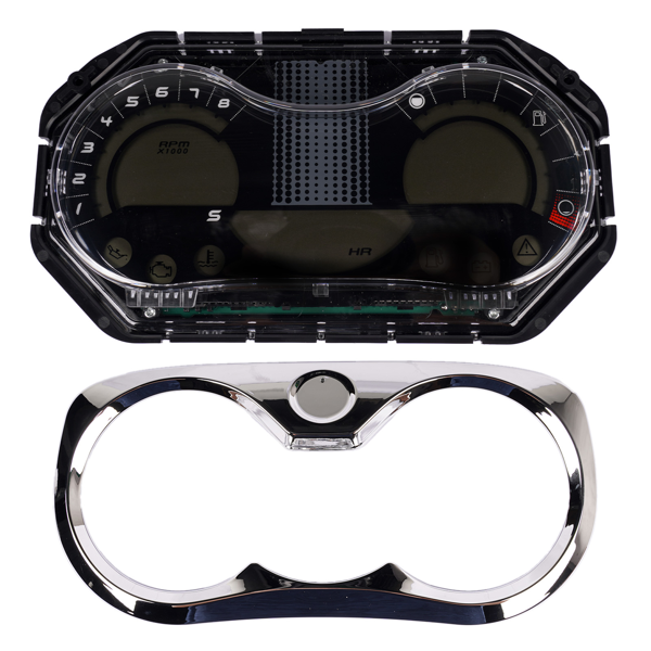 仪表总成 LCD Speedometer Gauge Cluster with Chrome Bezel Fits for Sea-Doo GTI Rental SE-1