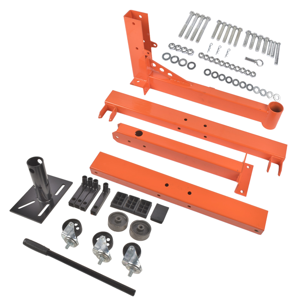发动机维修架 1500LBS H-shaped Engine Stand Folding Motor Hoist Dolly 360° Mounting Head-6