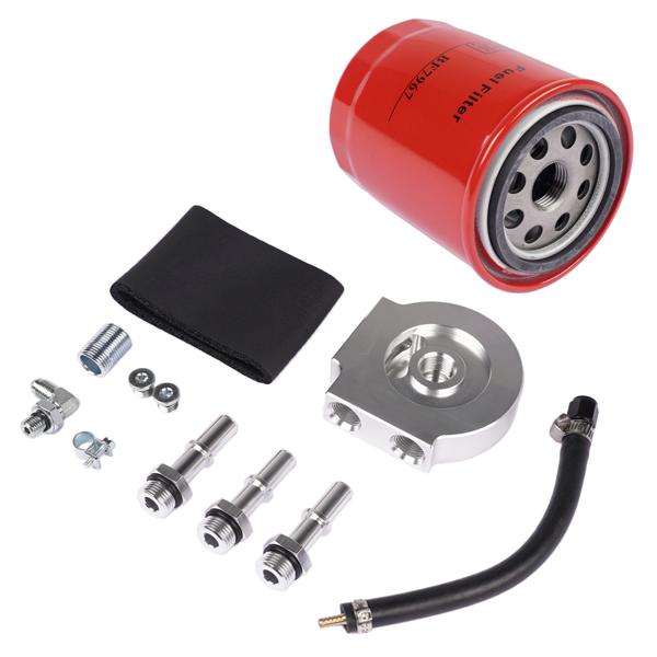燃油滤清器套件 Fuel Filter Distribution Block Conversion Kit 121003, BF7967 Fit for Ford F250 F350 F450 121003-6
