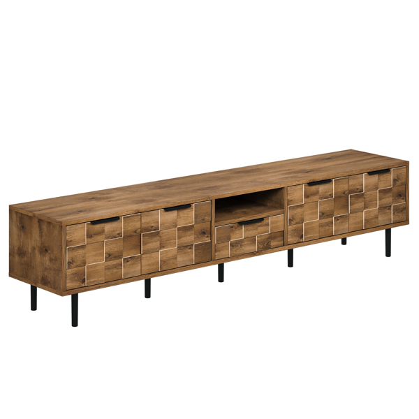 78" TV Stand for 85 75 65 Inch TV, TV Consoles for Living Room, Entertainment Center Wood TV Media with Storage-10