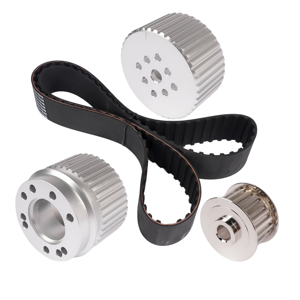 皮带轮套装 Pulley Kit Fit for Ford SBF 289 302 351W Small Block Only Fit Non-A/C Cars-3