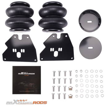 Front 2x Air Spring Bags 5200lbs Mounting Brackets fit for Chevy C10 1963-1972