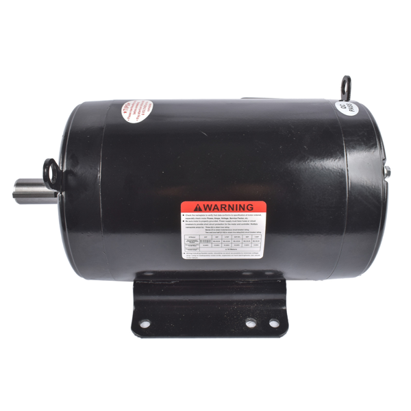 空气压缩机电机 Air Compressor Motor Reversible 1750 RPM 5 HP 184 T Frame 3 Phase Fits for Model EM3218T (Black)-4