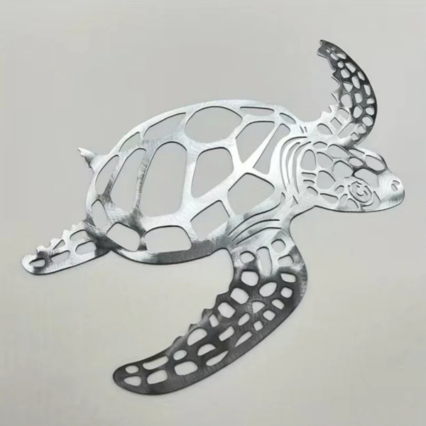 CIFbuy 航海风镂空金属海龟壁饰，防锈海洋主题海岸风挂饰，波西米亚田园风家居装饰，适用于客厅、卧室、浴室与家庭办公室，贴心的乔迁之喜礼物，男女皆宜——暗黑学院风万圣节点缀，为卧室、办公室增添格调，亦可作为哥特风装饰（TikTok, temu 自提物流）-7