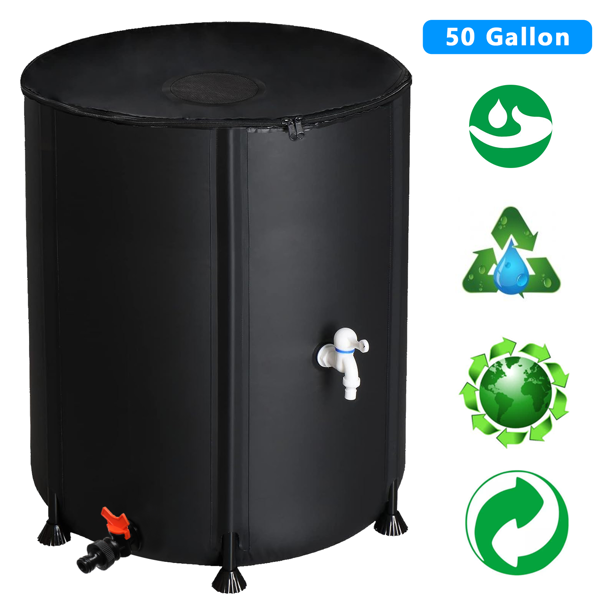 【替换99553861】50gal  黑色  PVC 可折叠 集雨桶-6