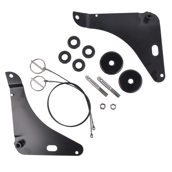 引擎盖销钉套件 Hood Pin Pins Kit Fits For 2008-2016 Dodge Challenger 3.6 5.7 6.4  82214260 82214260AB 82214260AC P5155755-7