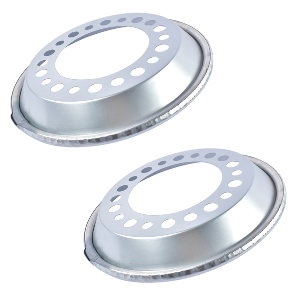 轮毂内罩 2PCS Auto Wheel Balancer Fit For 22.5-24.5" Wheel - Steer Silver 800-822 800822-4