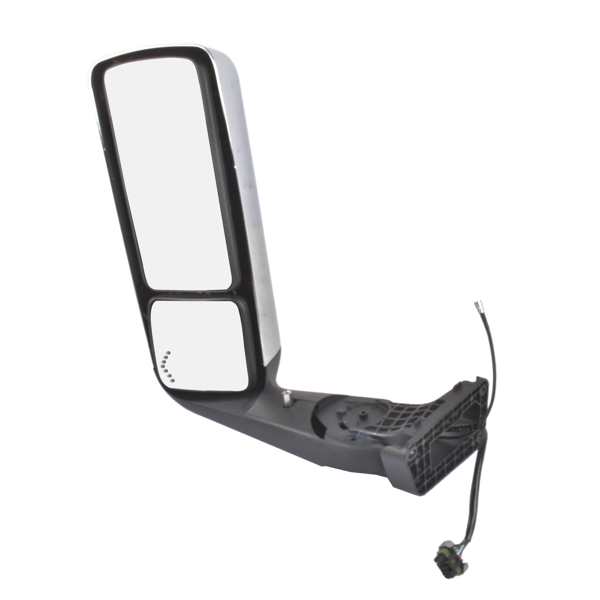 后视镜 Front Left Chrome Power View Door Mirror with Turn Signal Light Fits for International Harvester MV607 2018-2026 4188594C91-2