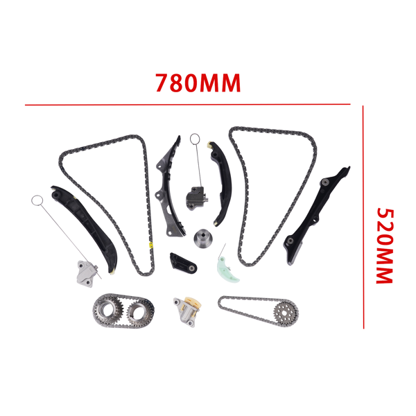 正时链条套装 Timing Kit Fits For 2016-2025 Chrysler Dodge Jeep Ram 3.6L Pacifica Wrangler 1500 05184352AF 05184352AE-6