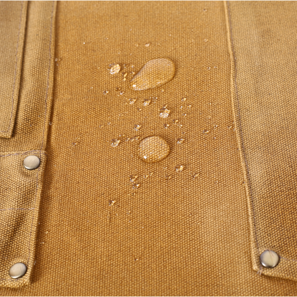 Long Heavy Duty Waxed Canvas Tool Apron, Carpenter Aprons, Woodworking Aprons, Carpenters Water-Resistant 18 Oz ,Fully Adjustable to Comfortably Fit Men and Women-14