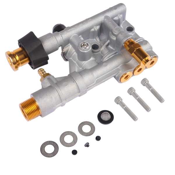 清洗机泵头 Manifold Kit Replacement for 510020 and 520006 Axial Cam Pressure Washer Pumps 7108366-6