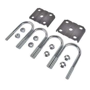 3部 车桥配件 Trailer U-Bolt Kit & Leaf Spring Tie Plates Tieplate 3500 lbs Heavy Duty