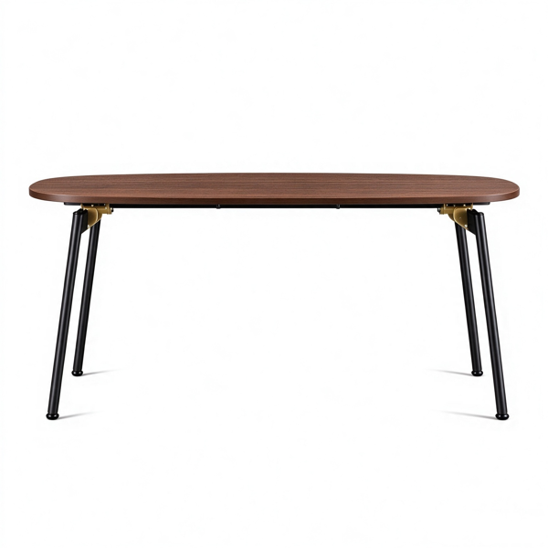【禁售AM】咖啡色 80*40*45cm 中纤板贴三胺+铁 折叠 茶几 CT0BRRES-6