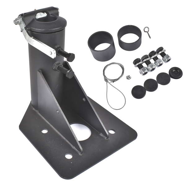 房车牵引座 Fifth (5th) Wheel to Gooseneck Adapter Hitch Replacement for Camper/RV/Trailer 12"-17" Adj.-3