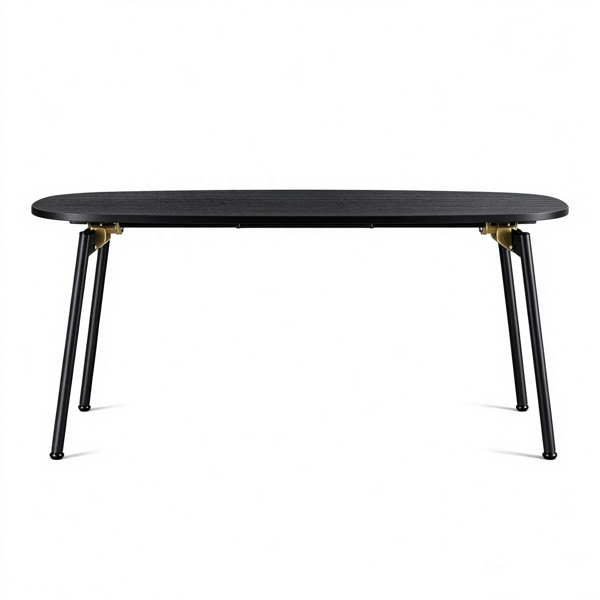【禁售AM】 黑色 100*50*45cm 中纤板贴三胺+铁 折叠 茶几 CT0BLREL-2