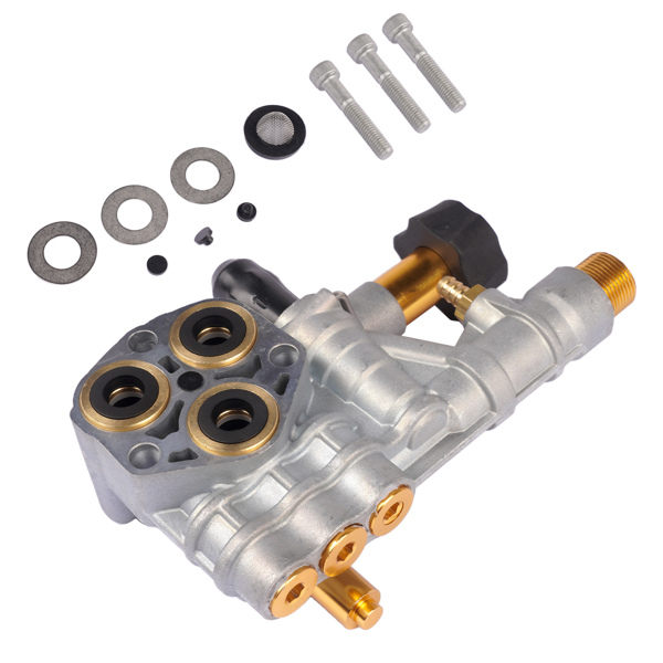 清洗机泵头 Manifold Kit Replacement for 510020 and 520006 Axial Cam Pressure Washer Pumps 7108366-5