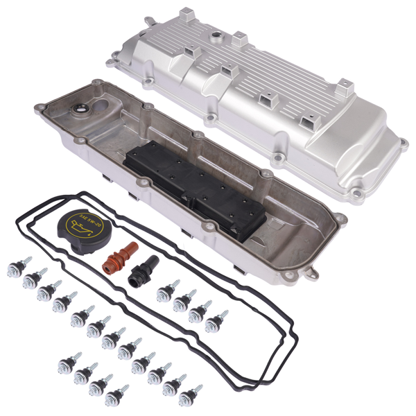 气门室盖 Pair Engine Valve Cover Replacement for Ford F-150 12-14 F-250 F-350 Super Duty 12-17 6.2L-4