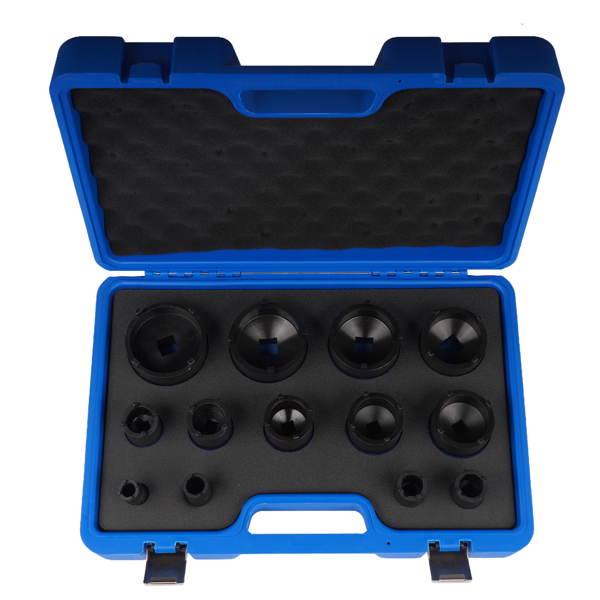 螺母套筒套件 13Pcs Nut Socket Set w/ 1/2" Drive 4 External Teeth Replacement for most GM,Dodge, GMC-7