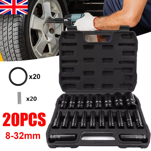 20pcs冲击套筒工具套装1/2英寸公制-7