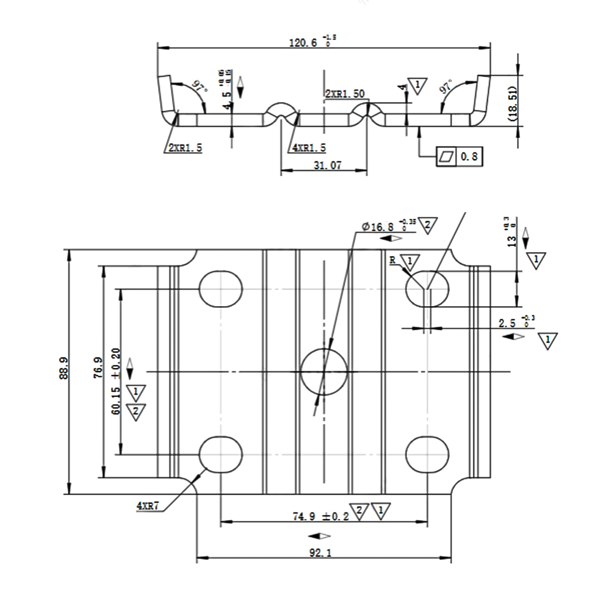 3部 车桥配件 Trailer U-Bolt Kit & Leaf Spring Tie Plates Tieplate 3500 lbs Heavy Duty-7