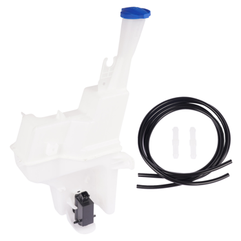 水壶 Front Windshield Washer Reservoir Tank Bottle with Motor Fits for Hyundai Tucson 2016-2021 White 1Pc