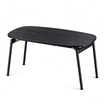 【禁售AM】 黑色 100*50*45cm 中纤板贴三胺+铁 折叠 茶几 CT0BLREL