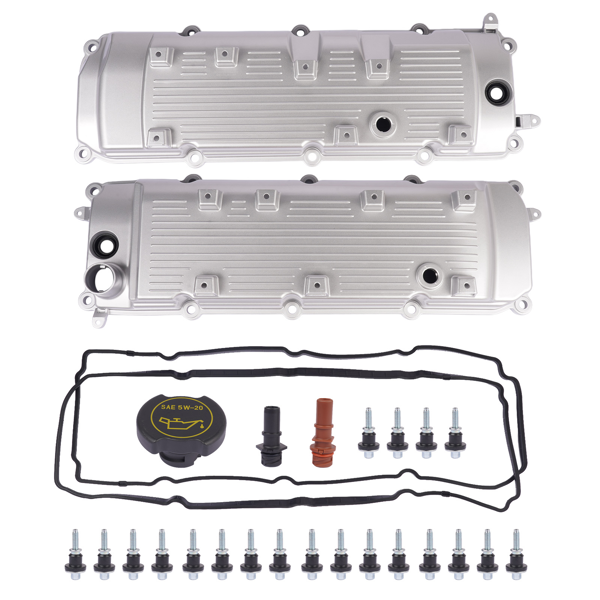 气门室盖 Pair Engine Valve Cover Replacement for Ford F-150 12-14 F-250 F-350 Super Duty 12-17 6.2L-6