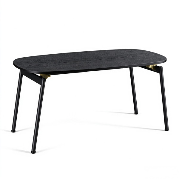【禁售AM】 黑色 80*40*45cm 中纤板贴三胺+铁 折叠 茶几  CT0BLRES-2