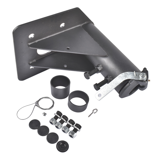 房车牵引座 Fifth (5th) Wheel to Gooseneck Adapter Hitch Replacement for Camper/RV/Trailer 12"-17" Adj.-4