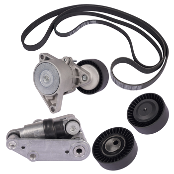 皮带涨紧轮套装 Idler Pulley Kit + Serpentine Belt + Tensioner Replacement for BMW Z4 X3 X5 E36 E39 E46 E53