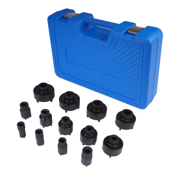 螺母套筒套件 13Pcs Nut Socket Set w/ 1/2\\" Drive 4 External Teeth Replacement for most GM,Dodge, GMC