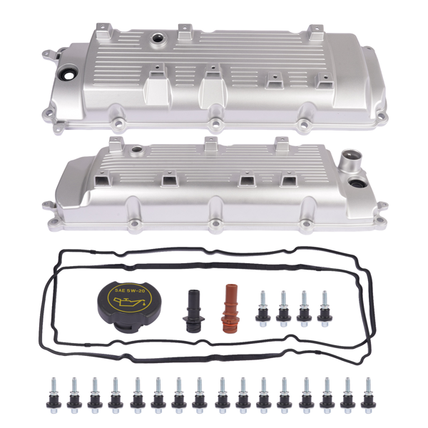 气门室盖 Pair Engine Valve Cover Replacement for Ford F-150 12-14 F-250 F-350 Super Duty 12-17 6.2L-2