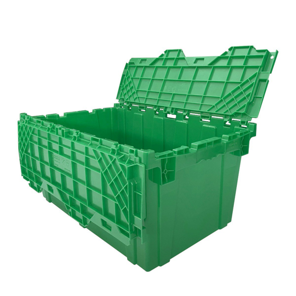 27×17×12 英寸塑料收纳箱，绿色，1 个装-5