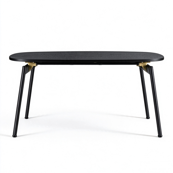 【禁售AM】 黑色 80*40*45cm 中纤板贴三胺+铁 折叠 茶几  CT0BLRES-3