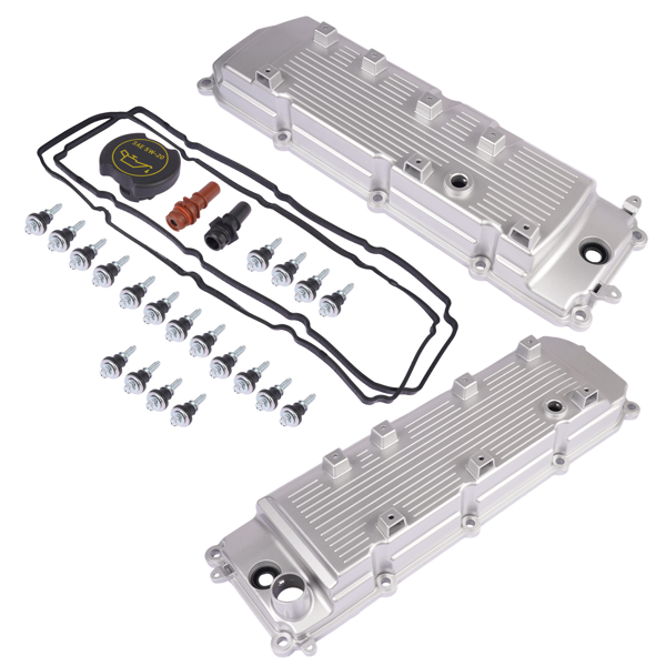 气门室盖 Pair Engine Valve Cover Replacement for Ford F-150 12-14 F-250 F-350 Super Duty 12-17 6.2L-3